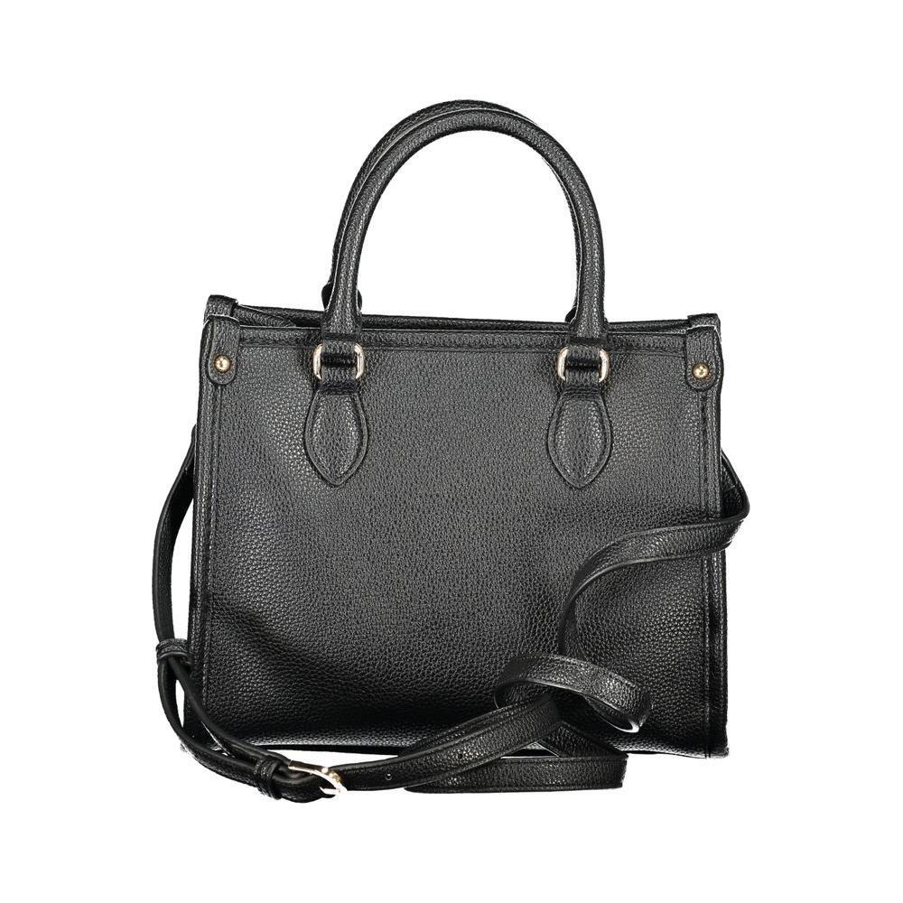 Front view with bag zipped and handles upright.
