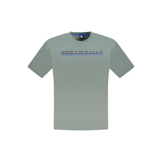 North Sails Green Cotton Men T-Shirt NO-33752-S