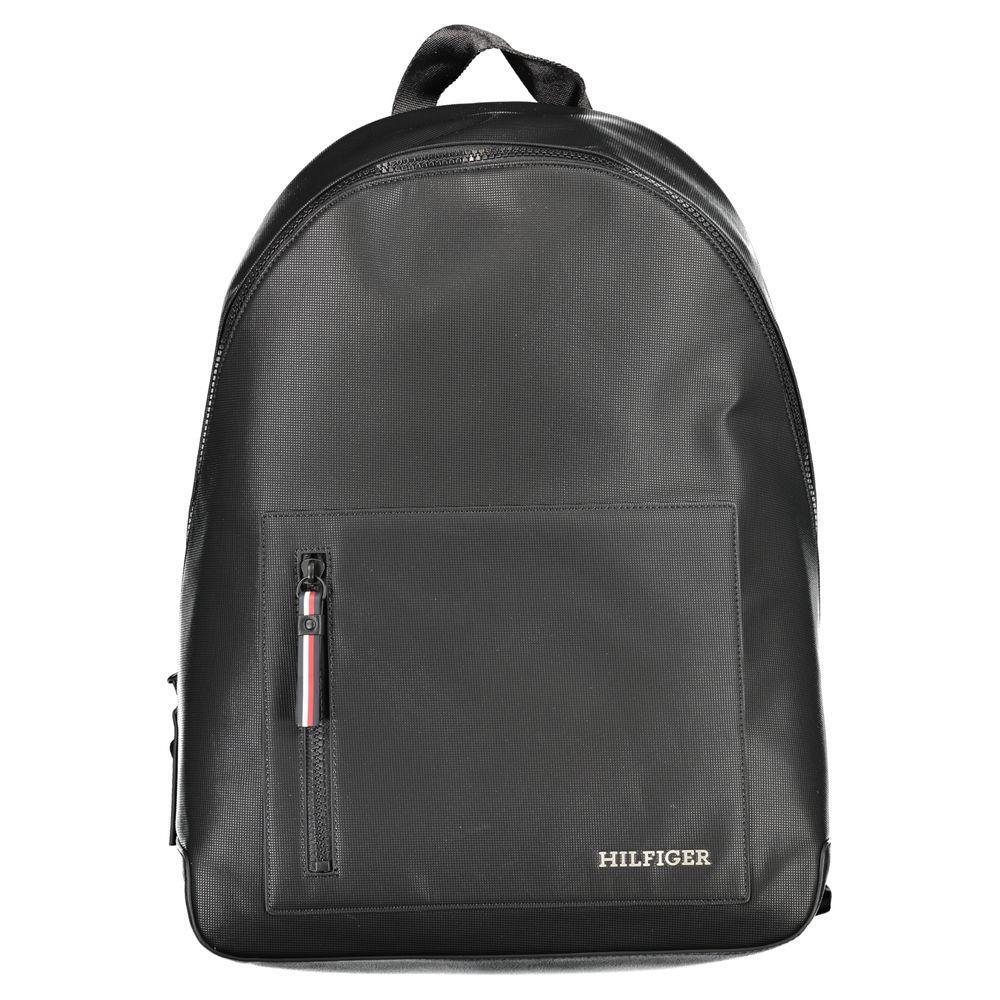 Tommy Hilfiger Black Polyester Backpack TO-30689