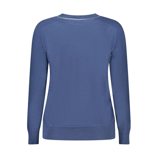 North Sails Blue Cotton Women Sweater NO-35960-XS
