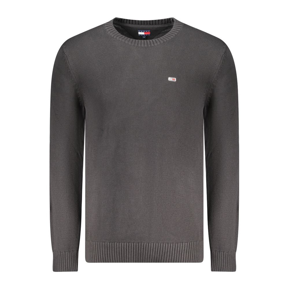 Tommy Hilfiger Black Cotton Men Sweater TO-35379-S