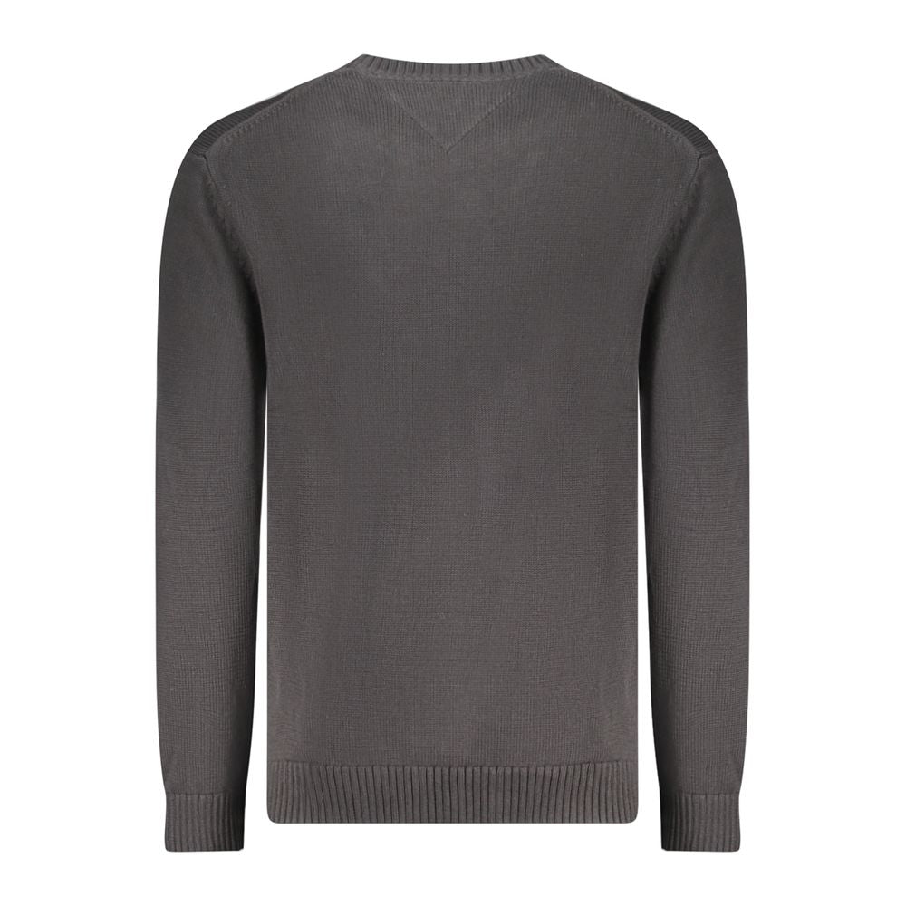 Tommy Hilfiger Black Cotton Men Sweater TO-35379-S