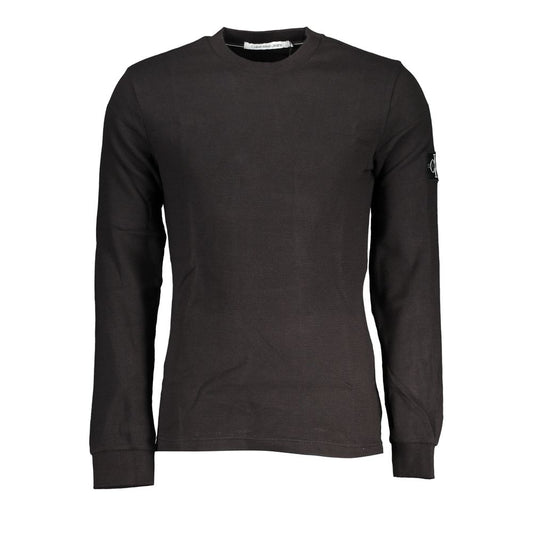 Calvin Klein Black Cotton Men Sweater CA-37814-XL