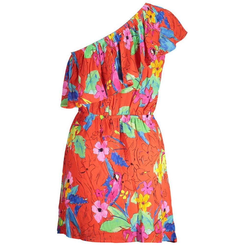 Desigual Red Viscose Women Dress DE-38217-S