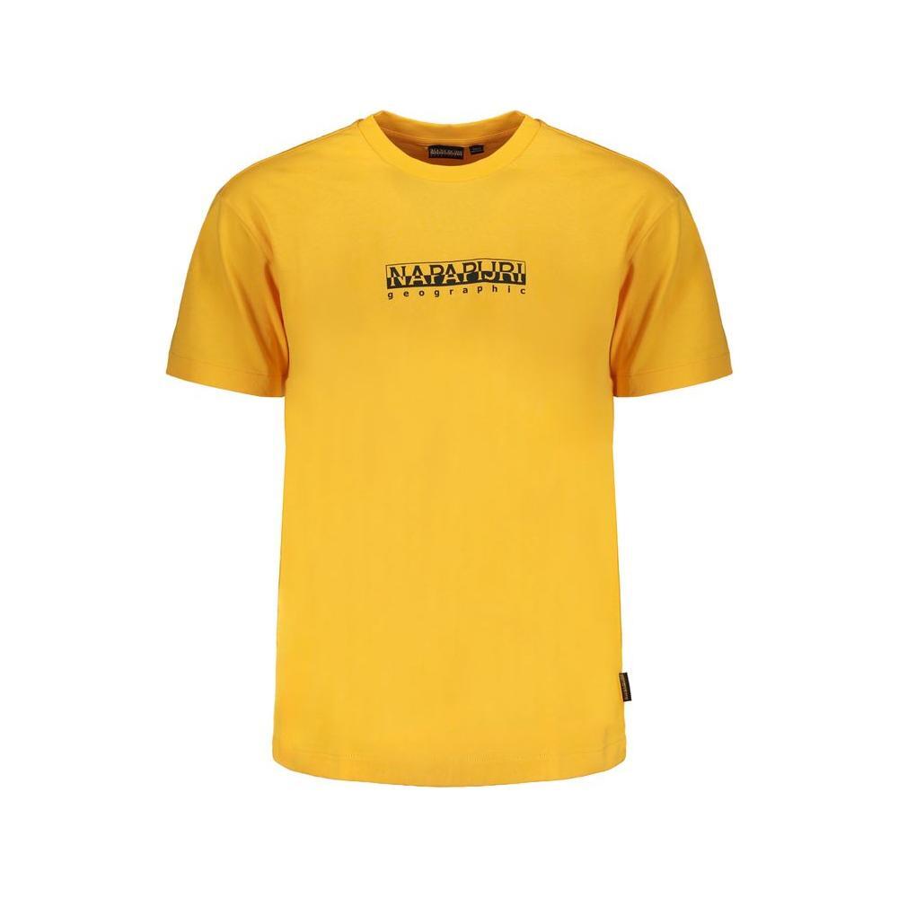 Napapijri Orange Cotton T-Shirt NA-29530-XXL