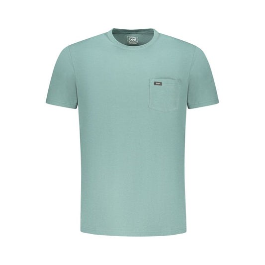 Lee Green Cotton Men T-Shirt LE-35375-S