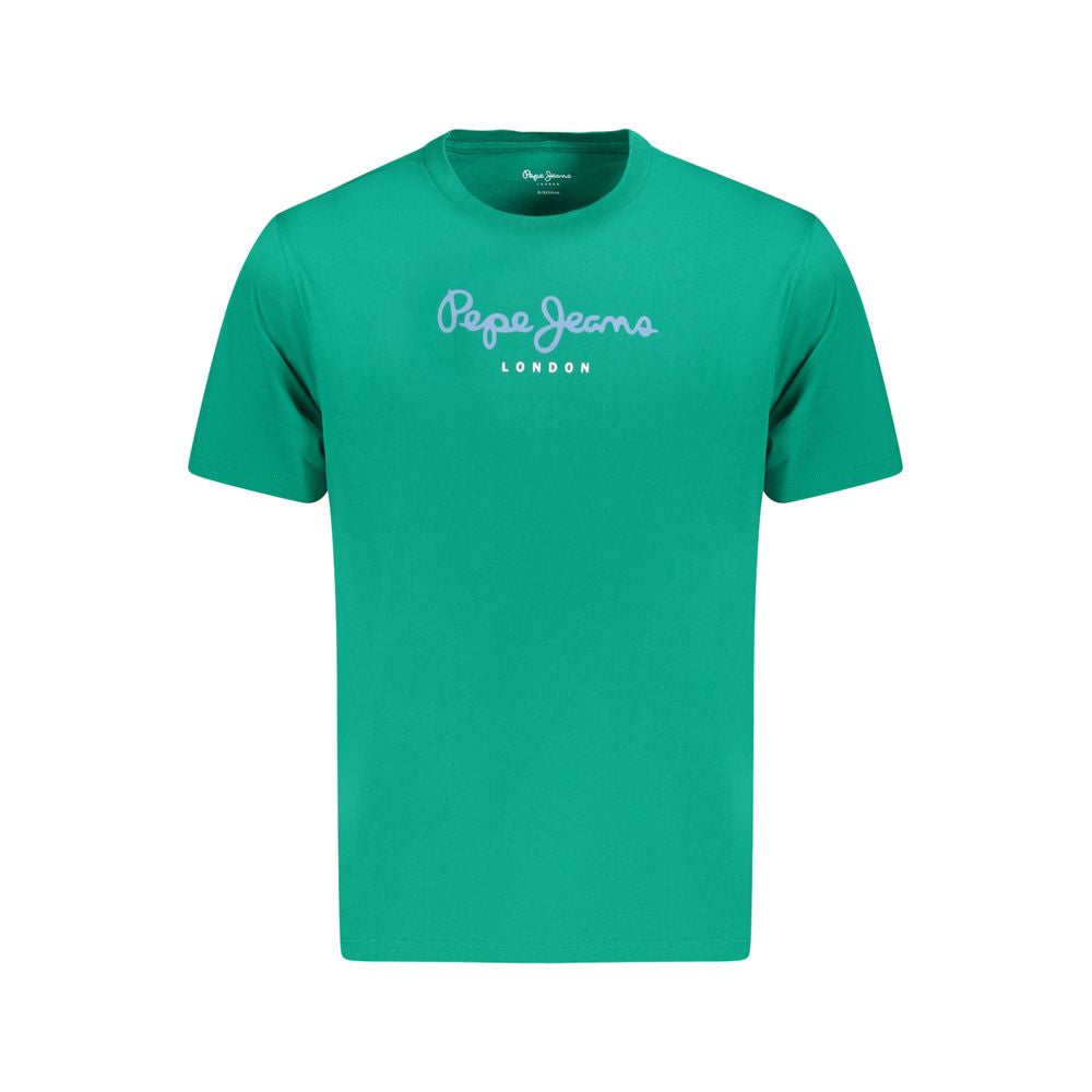 Pepe Jeans Green Cotton T-Shirt PE-35600-XL