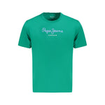 Pepe Jeans Green Cotton T-Shirt PE-35600-XL