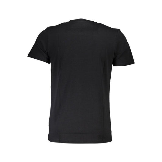 Cavalli Class Black Cotton Men T-Shirt
