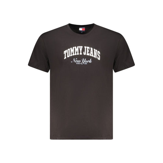 Tommy Hilfiger Black Cotton Men T-Shirt TO-35381-XL