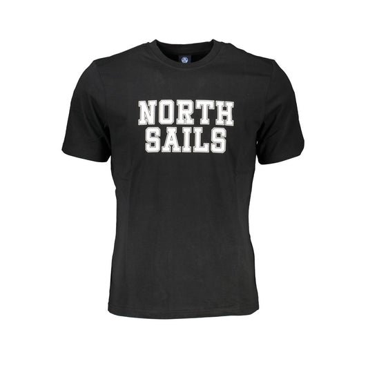 North Sails Black Cotton T-Shirt NO-27326-S