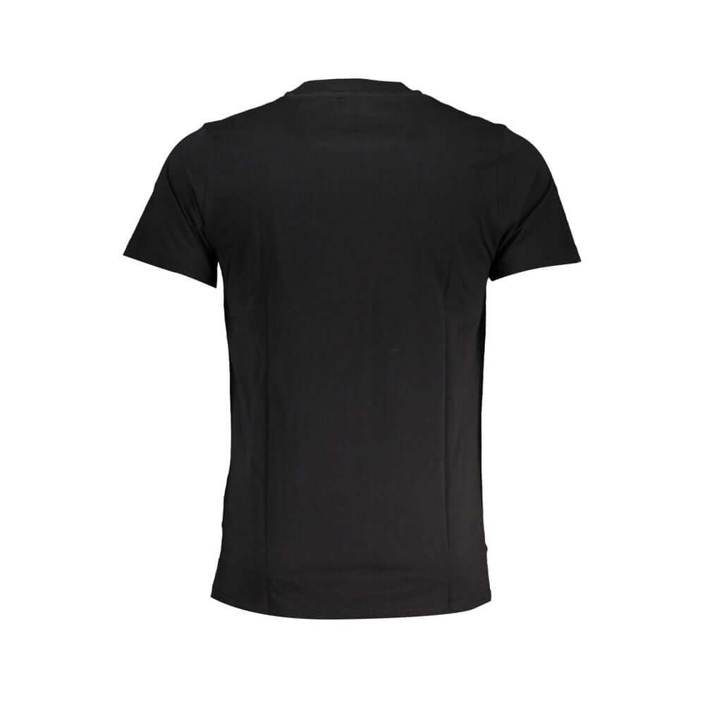 Cavalli Class Black Cotton T-Shirt CA-28465-L