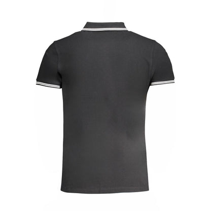 Cavalli Class Nero Cotton Men Polo