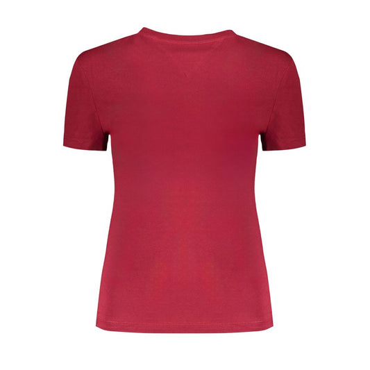 Tommy Hilfiger Red Cotton Tops & T-Shirt TO-31432-XL