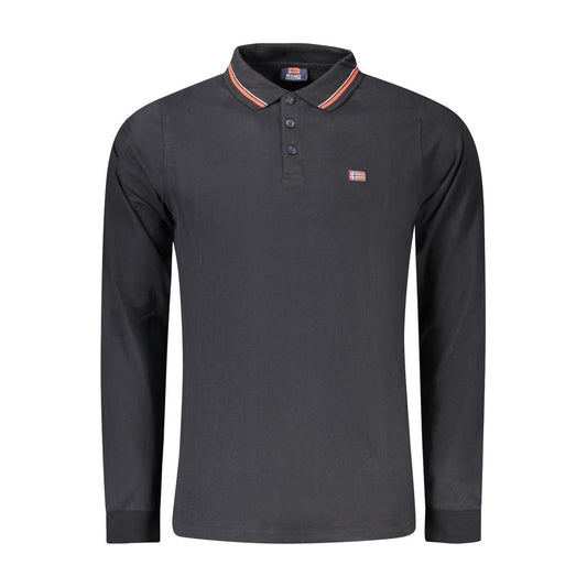 Norway 1963 Black Cotton Men Polo Shirt NO-33168-XL
