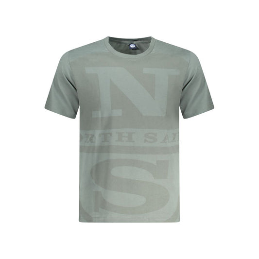 North Sails Green Cotton Men T-Shirt NO-35057-S