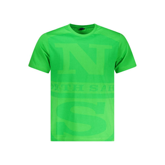 North Sails Green Cotton Men T-Shirt NO-35320-S