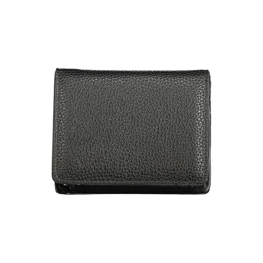 Mario Valentino Black Polyethylene Wallet VA-36155