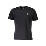 North Sails Black Cotton Men T-Shirt NO-36922-XL