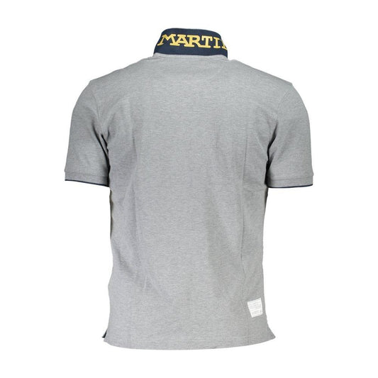 La Martina Brown Cotton Men Polo Shirt