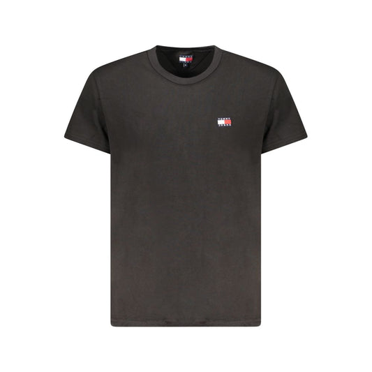 Tommy Hilfiger Black Cotton Men T-Shirt TO-38461-S