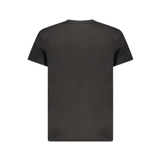 Tommy Hilfiger Black Cotton Men T-Shirt TO-38461-S