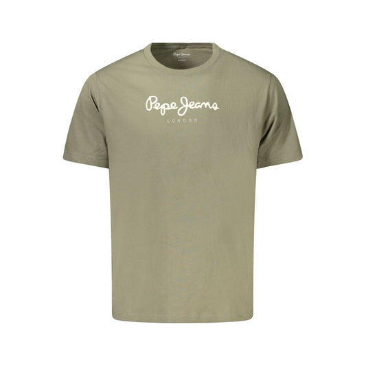 Pepe Jeans Green Cotton Men T-Shirt PE-34542-XL