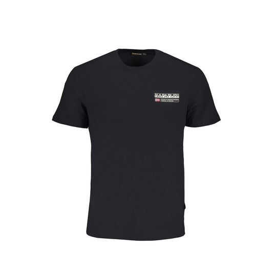 Napapijri Black Cotton T-Shirt NA-29521-L