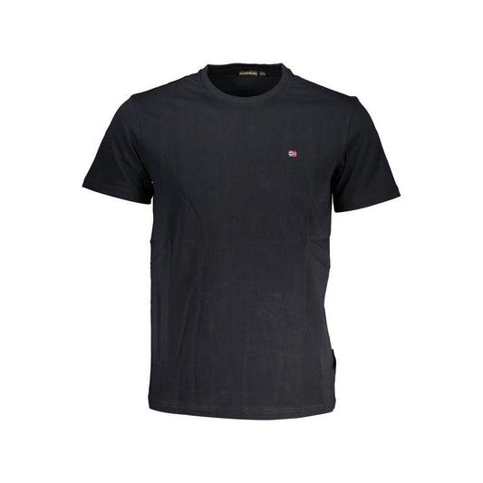 Napapijri Black Cotton Men T-Shirt NA-37824-S