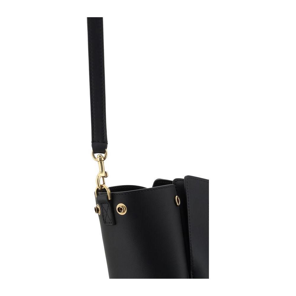 Front view with bag zipped and handles upright.