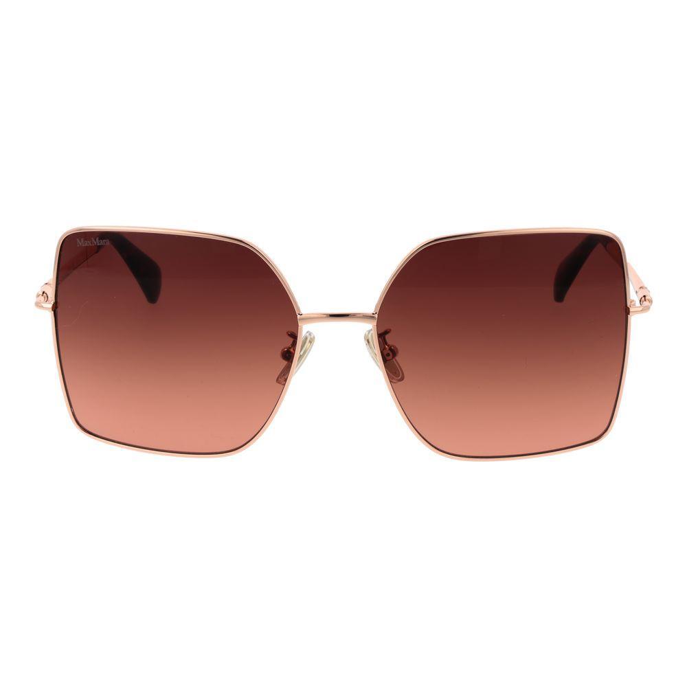 Max Mara Rose Gold Metal Sunglasses