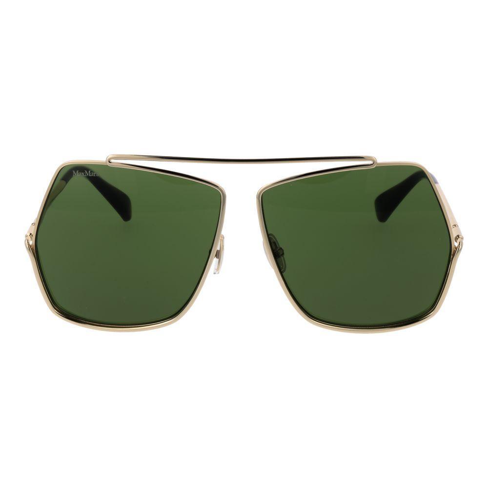Max Mara Gold Metal Sunglasses