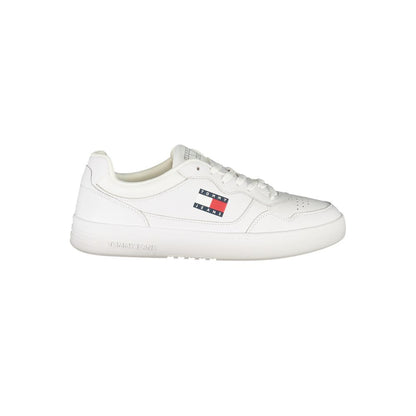 Tommy Hilfiger Bianco Polyurethane Men's Sneaker