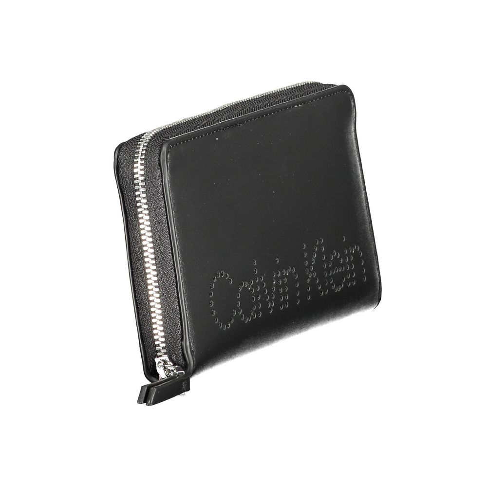 Calvin Klein Black Polyurethane Women Wallet