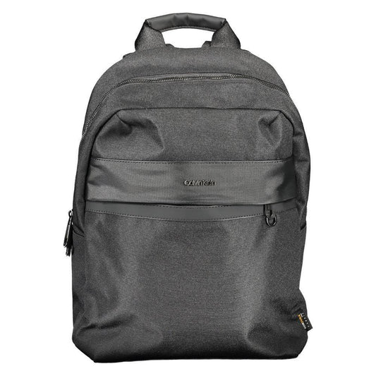 Calvin Klein Black Polyester Men Backpack