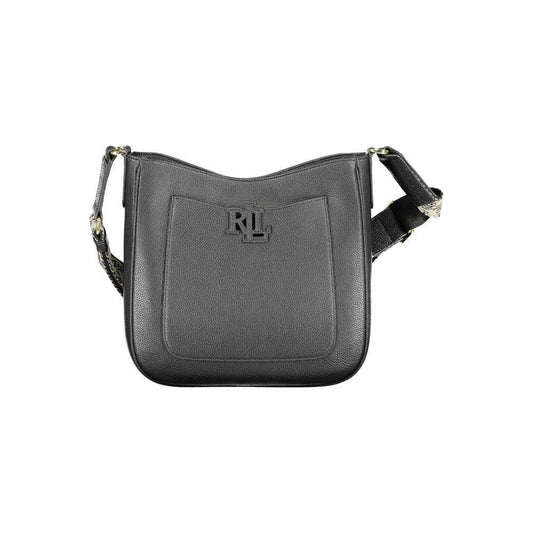 Ralph Lauren Black Leather Handbag RA-13192