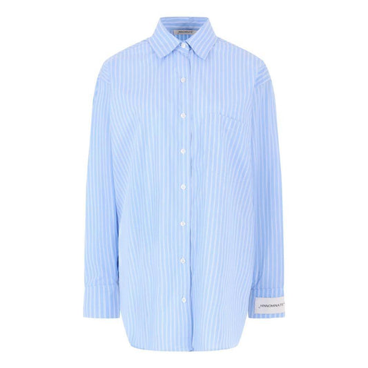 Hinnominate Blue Cotton Shirt HI-15620-XL
