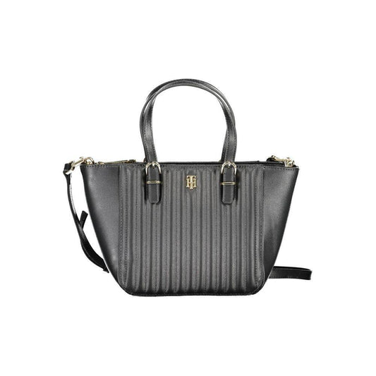 Tommy Hilfiger Black Polyethylene Handbag TO-16660