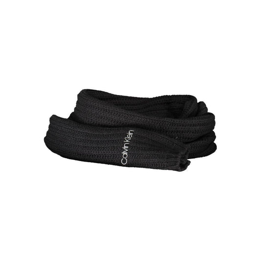 Calvin Klein Black Cotton Scarf CA-19074