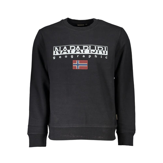 Napapijri Black Cotton Sweater NA-25121-S