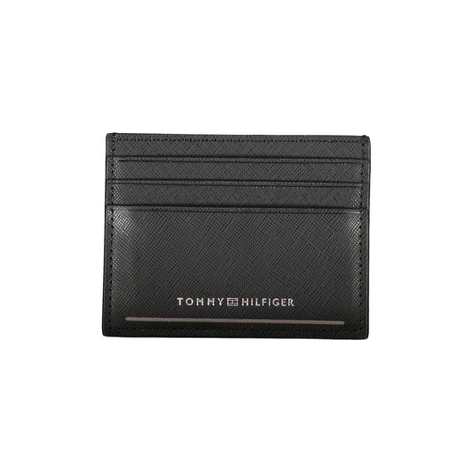 Tommy Hilfiger Black Leather Men Wallet