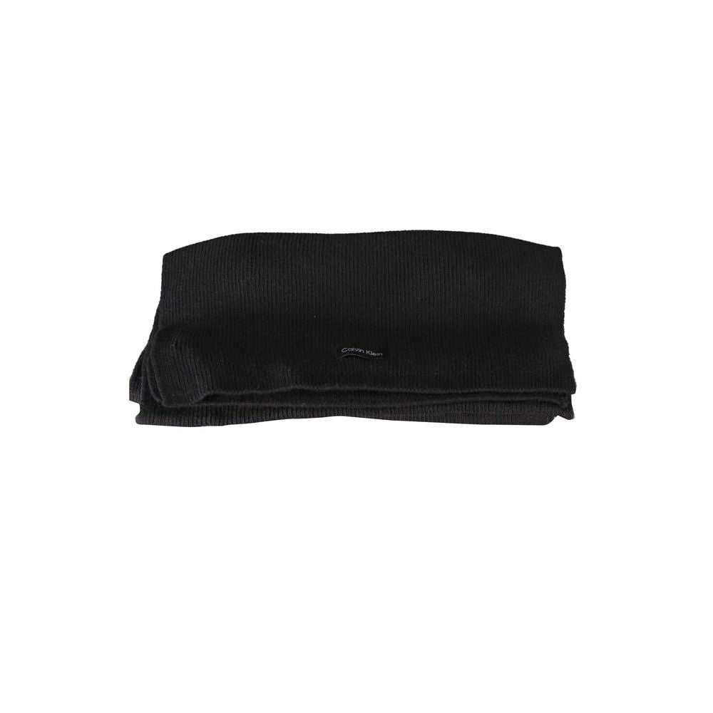 Calvin Klein Black Cotton Scarf CA-27491