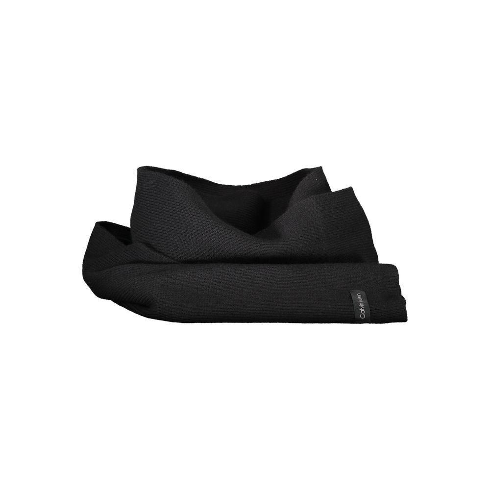 Calvin Klein Black Cotton Scarf CA-27491
