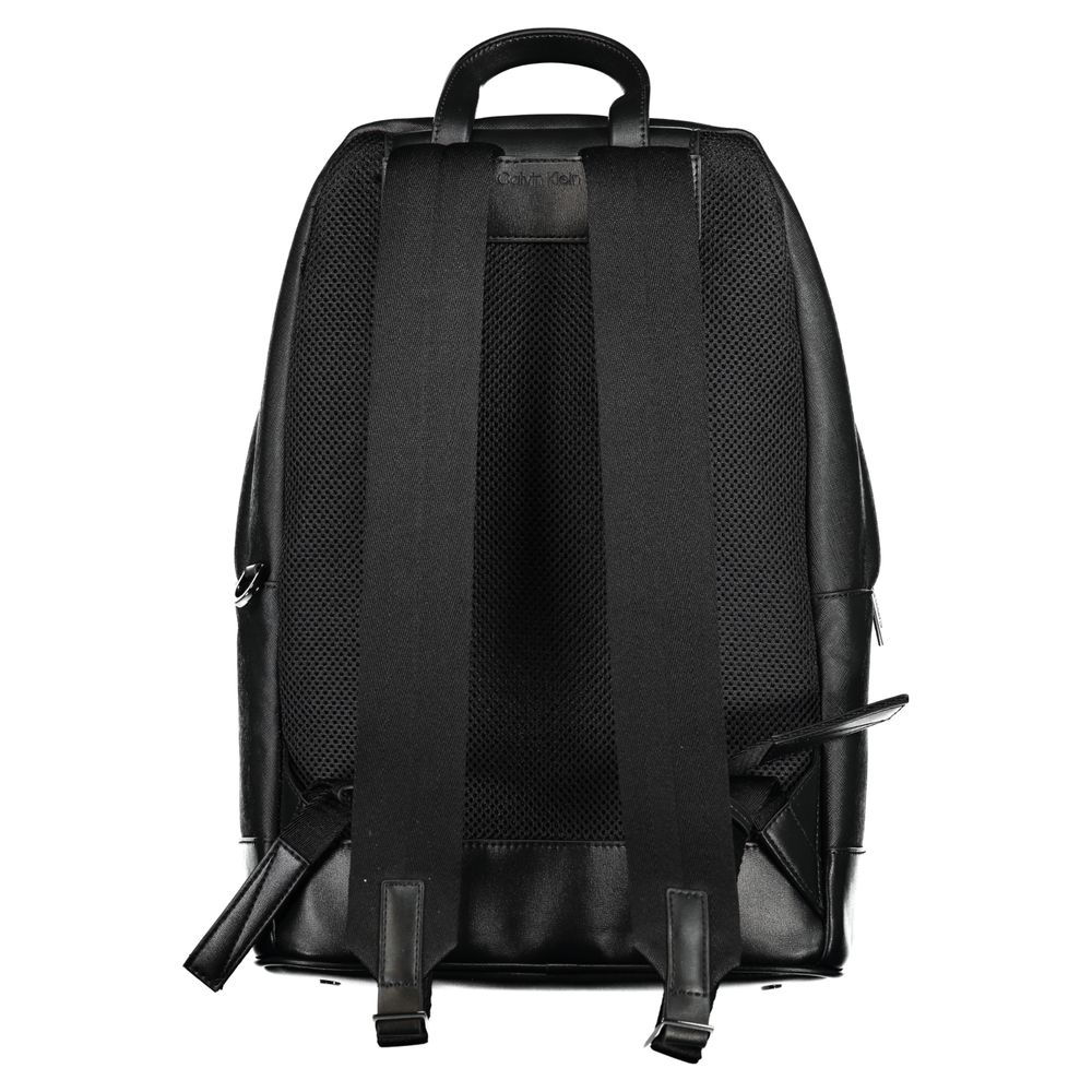 Calvin Klein Black Polyester Men Backpack