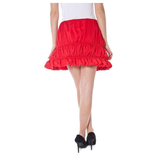 Denny Rose Red Polyester Skirt DE-6264-ONE SIZE