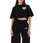 Comme Des Fuckdown Black Cotton Women T-Shirt CO-15648-IT36|XXS