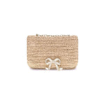 Self-Portrait Raffia Shoulder Bag SEPF25310BRBROWNBB