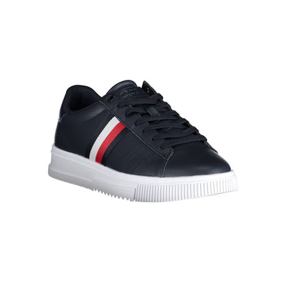 Tommy Hilfiger Blue Leather Men Sneaker