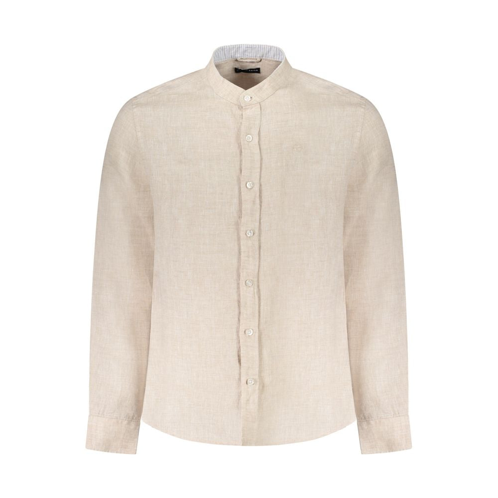 North Sails Beige Linen Men Shirt