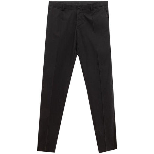 Dolce & Gabbana Black Wool Pant DO-141366720009985-IT54 | XXL